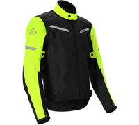 Acerbis X-Street Chaqueta textil para motocicleta, negro/amarillo, Talla M