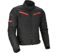 Acerbis X-Street Chaqueta textil para motocicleta, negro-rojo, tamaño L para Hombres