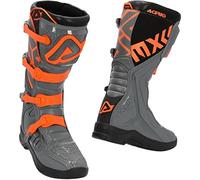 Acerbis X-Team Boots, Botas Unisex Adulto, Gris/Naranja, 46 EU