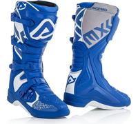 Acerbis X-Team Botas de Motocross, blanco-azul, tamaño 43 para Hombres