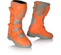 Acerbis X-Team Botas de motocross para niños, gris-naranja, tamaño 35