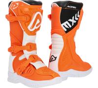 Acerbis X-Team JR Kids Botas de motocross, Naranja/Blanco, Talla 34