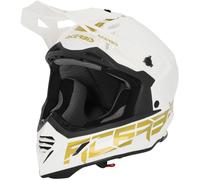 Acerbis X-Track 2024 Casco de motocross, Blanco/dorado, Talla XXL (63/64)