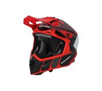 Acerbis X-Track Casco, Adultos Unisex, Negro/Rojo, XL (61/62)