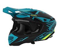 Acerbis X-Track Casco, Adultos Unisex, Verde y Negro, S (55/56)