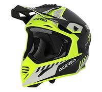Acerbis X-Track Casco, Adultos Unisex, Yellow/Black, S (55/56)