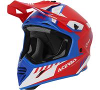 Acerbis X-Track Mips Casco de motocross, rojo-azul, tamaño S para Hombres