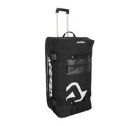 ACERBIS X-Trip - Bolsa de viaje con ruedas, 105 litros, 75 x 40 x 35 cm, negro con logo, Negro
