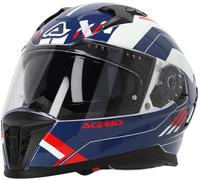 Acerbis X-Way Graphic Casco, blanco-rojo-azul, tamaño XL para Hombres