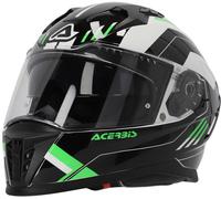 Acerbis X-Way Graphic Casco, negro/verde, Talla L (59/60)