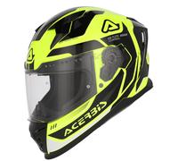 Acerbis X-Way Graphic Logo Casco, Amarillo fluo/negro/amarillo neón, Talla XL (60/61)