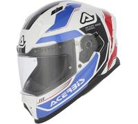 Acerbis X-Way Graphic Logo Casco, blanco-azul, tamaño S para Hombres