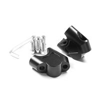 Acercador Elevador Manillar Moto para Loncin para 500DSX 650DS 300AC 300DS 500R 500AC 500DS Manillar De Motocicleta Mover hacia Atrás Barra De Mango Adaptador(Move Back-Black)