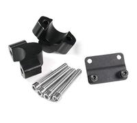 Acercador Elevador Manillar Moto para MT-07 para MT07 2021 Motocicleta 25MM Kit Elevador Manillar Abrazadera Manguera Freno Adaptador Extensión Velocímetro Reubicación(Black)
