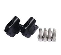 Acercador Elevador Manillar Moto para VOGE para DS525X para 525DSX para DSX525 Elevador De Manillar Motocicleta Montaje Abrazadera Adaptador Extensión Elevación(B Back Height-Black)