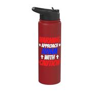 Acércate a Adam con precaución Nombre personalizado de Adán Stainless Steel Insulated Water Bottle