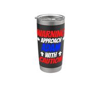 Acércate a Adam con precaución Nombre personalizado de Adán Vaso térmico de acero inoxidable de doble pared