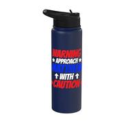 Acércate a Mateo con precaución Nombre personalizado de Mateo Stainless Steel Insulated Water Bottle