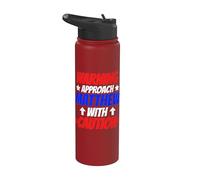 Acércate a Mateo con precaución Nombre personalizado de Mateo Stainless Steel Insulated Water Bottle