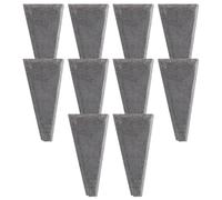 Acero al Carbono Tamaño S 10 Piezas Cuña Triangular para Mango | Cuñas de Plastico, Reparación de Herramienta, Montaje de Cabeza, Taller de Carpintería, Uso Exterior