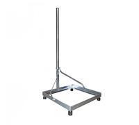 Acero balkonständer mástil galvanizado 50 cm x 50 cm 100 cm cincados para sistema de satélite o para DVB-T o de antena FM-