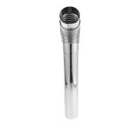 Acero Codo Inoxidable Chimenea de Estufa de Camping Exterior | Accesorio de Tubo, Conexión Segura y Montaje Sencillo, Uso en Hogar y Camping, Color Plata
