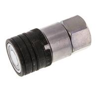 Acero DN 12.5 Boca hidráulica de cara plana G 1/2 pulgadas rosca hembra ISO 16028 CEJN D 24.5mm