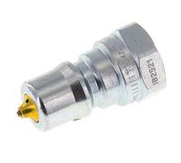 Acero DN 6.3 Acoplamiento hidráulico Enchufe G 1/4 pulgadas rosca hembra Eliminador de presión ISO 7241-1 B D 14.2mm