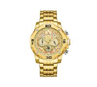 (Acero Dorado) Relojes para Hombre de Primeras Marcas de Lujo Luminoso Reloj de Cuarzo para Hombre Cronógrafo