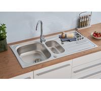 Acero Inox Fregadero Integrado Cocina Lavabo 100 X 50CM respekta Dallas