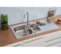 Acero Inox Fregadero Integrado Fregadero Cocina Lavabo 100 X 50CM respekta Miami