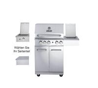 Acero Inox. Parrilla de Gas All' Grill Allrounder "M" 17,2 Kw, 3 Quemador, 1