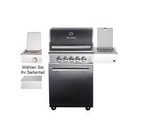 Acero Inox. Parrilla de Gas Modular-Top-Line-All ' Grill ' Chef M Black Edición