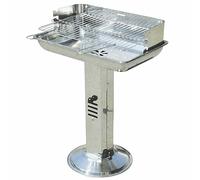 Acero Inox. Parrilla de Jardín Asador a Carbón Vegetal Resistido Barbacoa