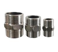 Acero inoxidable 1/2 "3/4" G1'' rosca macho hembra tipo T codo reductor adaptador de junta a tope acoplador accesorios de plomería(DN15 20mm)