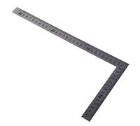 Acero inoxidable 15 x 30 cm ángulo de 90 grados métrico prueba regla cuadrada escala cinta métrica buscador medidor medidor topógrafo localizador transportador trazador base rodillo soporte biselado