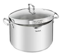Acero inoxidable 18/10 Olla TEFAL Duetto G7196455 28 cm Inducción Apto para lavavajillas 10 L
