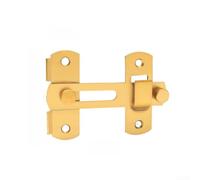 Acero inoxidable 180 Grado Puerta Pestillo Hebilla deslizante para puertas de madera Marcos Pet Cage Lock (Oro)