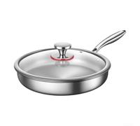 Acero inoxidable 20 cm Frying Pan With Lid Featuring Tri-Ply Construction And For Honeycomb for Reliable Performance