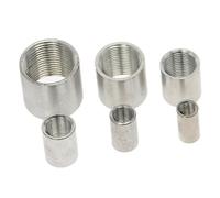 Acero inoxidable 304, 1/8 ", 1/4", 1/2 ", 3/8", 3/4 ", 1", 1-1/4 ", 1-1/2", accesorios de tubería con rosca hembra BSP, conector adaptador de Gas y agua(1/4")