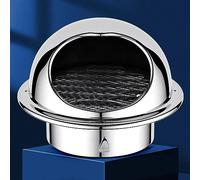 acero inoxidable 304 redondo Ventilación Orificio Ventilación Sombrerete,sombrerete de chimenea con Claw Base,tubo lluvia cubierta Protector tapa tubo de escape Chimenea tapantilluvia,para Range Hoo