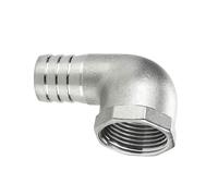 Acero inoxidable 304 tamaños de alta temperatura de la resistencia del conector de la manguera de la pagoda del hilo internacional de 90 grados(8MM*1/4INCH)