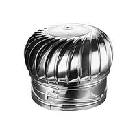 acero inoxidable 304 techo Turbine Ventilator, no requiere montaje, antilluvia, Rotat sombrerete de chimenea tapas, para techo Ventilaciones Chimenea chimenea baño cocina Garage (160mm/6.2in)