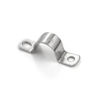 Acero inoxidable 304, varios tipos de modelos, engrosado en forma de U, abrazadera de sillín de tubo a caballo, hebilla, aro de garganta, agua(Dia40(2pcs))