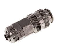Acero inoxidable 316L DN 5 Racor de acoplamiento neumático Tuerca de unión 6x8 mm