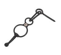 Acero Inoxidable Anillo de Amarre para Caballos con Liberación Rápida | Negro, para Establos y Remolque, Anclaje Seguro, Ayuda de Entrenamiento, Fijación Fiable