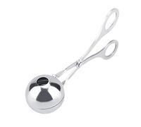Acero inoxidable antiadherente albóndigas bolas de arroz clip fabricante herramienta de cocina para entusiastas de la cocina chefs caseros plata 17,5 cm 16 cm (l)