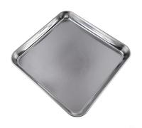 Acero inoxidable apto para horno para bandeja de galletas que soporta tiempos de horneado precisos y repetible para resultados de textura de galletas (25 x 25 x 2,5 cm)