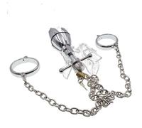 Acero Inoxidable Asslock Dilatador Anal Bondage Esposas de Metal Esposas Apertura Sexual Plug Anal Esparcidor Anal Butt Plug Puños de Mano con Cerradura Masturbador Juguete(Männlich)