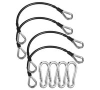 Acero Inoxidable, Cable de Extensión para Gimnasio Cambio Rápido, Negro | Repuesto para Máquinas de Cable y Barras de Jalón, Uso en Casa o Mantenimiento Comercial